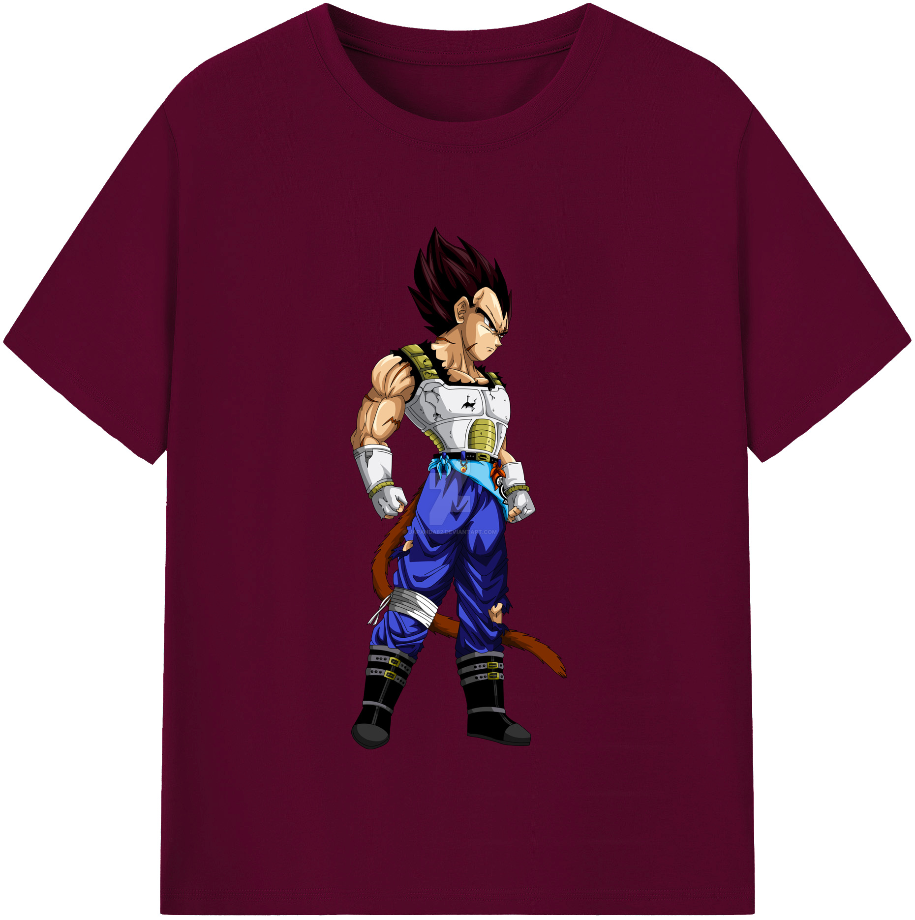 （画像用） ドラゴンボール ベジータ四世（Bejīta Yonsei）DRAGON BALL Vegeta IV レディースカジュアルプリントTシャツ（綿100％）